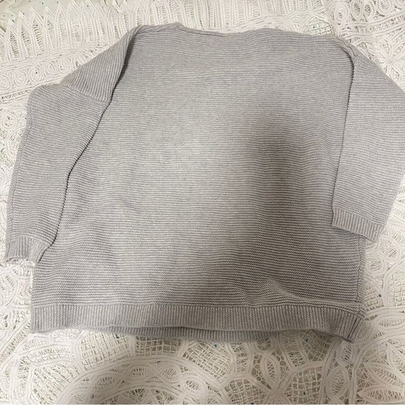 OAK + FORT Ribbed Knit Sweater Grey - Size S - Picture 6 of 11